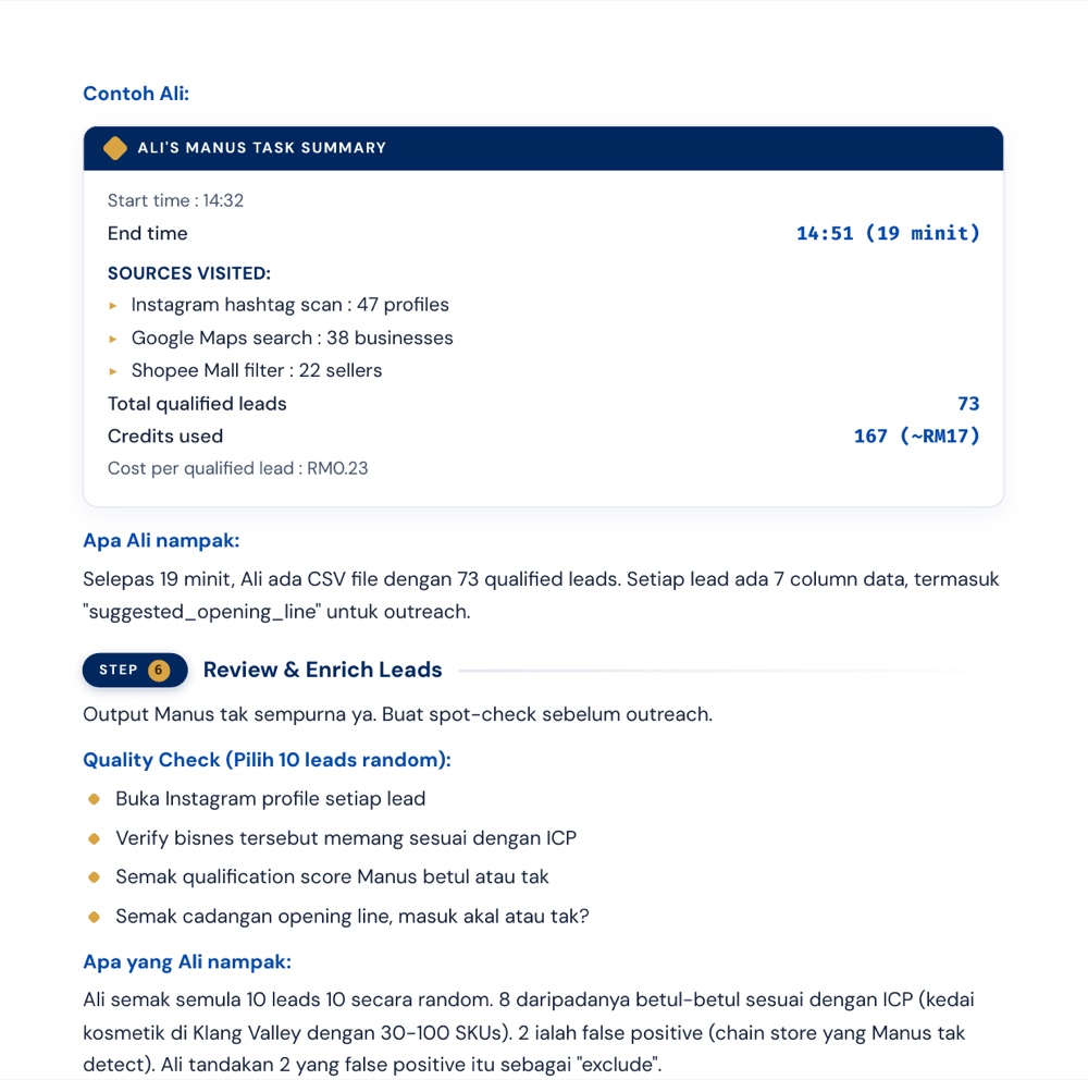 Lead Generation โ hasil leads layak